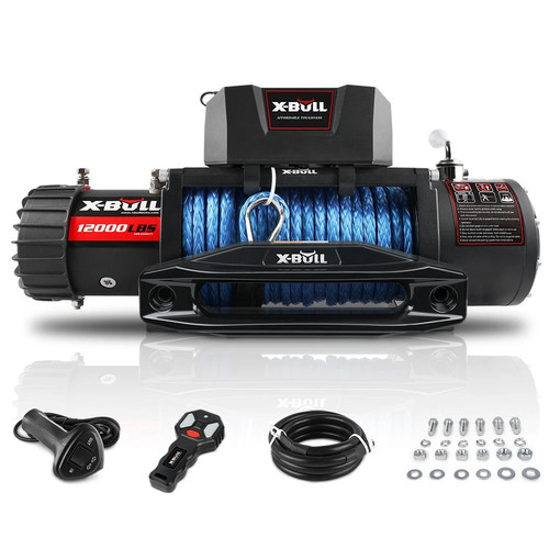 Bull 12000lbs winch 12v - x-bull,