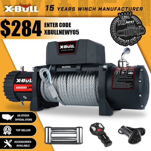 Bull 12000lbs electric winch - x-bull,